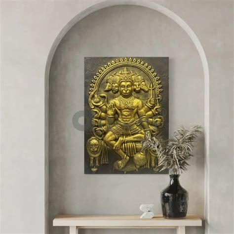 Buy Panchmukhi Hanuman 3D Relief Mural Wall Art in 3 sizes Online ...