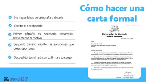 Escribir Carta Formal