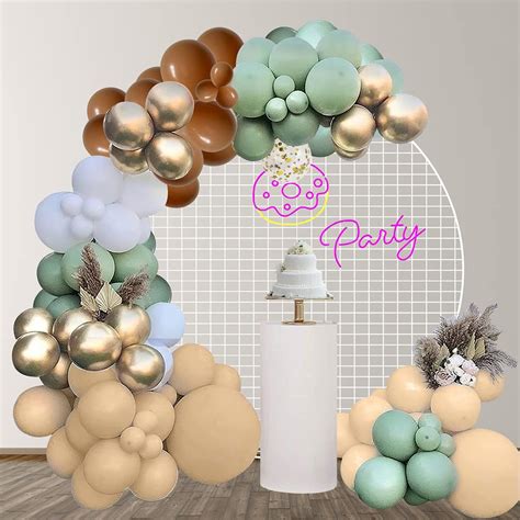 Buy COVANNI 140Pcs Sage Green Balloon Garland Arch Kit, Retro Olive ...