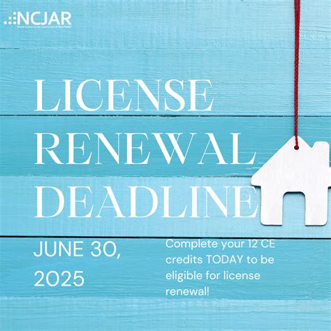 It's Time to Renew Your License for the 2025-2027 Cycle! - North ...