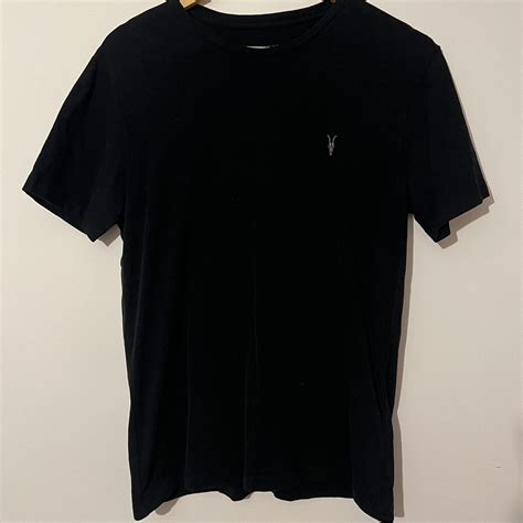 All saints t-shirt black good condition size small - Depop
