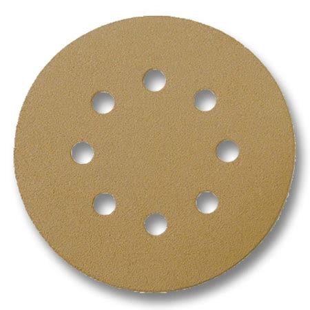 Pasco Hook-and-Loop Sanding Disc, 5 in. Dia, 8 Hole, 80 Grit P6.23 ...