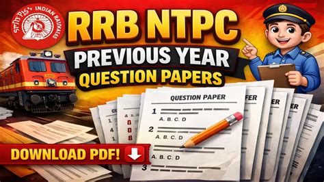 RRB NTPC Previous Year Question Paper for Graduate Level, Download PDF ...