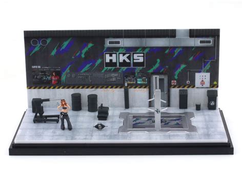HKS Garage Diorama set 1:64 Moreart scale model diorama | Scale Arts India