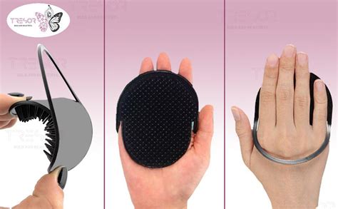 TRESOR. Pocket Palm Combs 4Pcs Pocket Brush Portable Shampoo Pocket ...