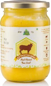 Agna A2 Desi Cow Ghee - HAND CHURNED FROM CURD Ghee Glass Bottle Price ...