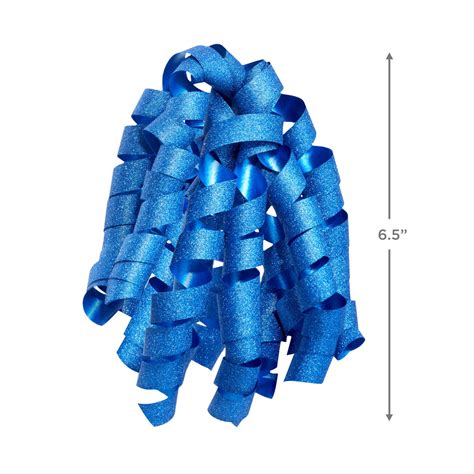 6.5" Sparkling Blue Curly Ribbon Gift Bow - Bows & Ribbons | Hallmark