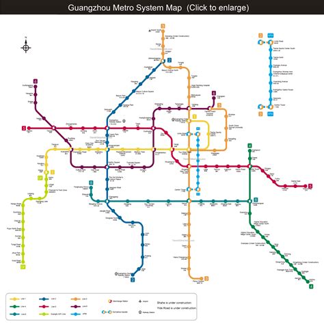 guangzhou-subway.gif (2953×2973) | Subway map, Metro map, Subway