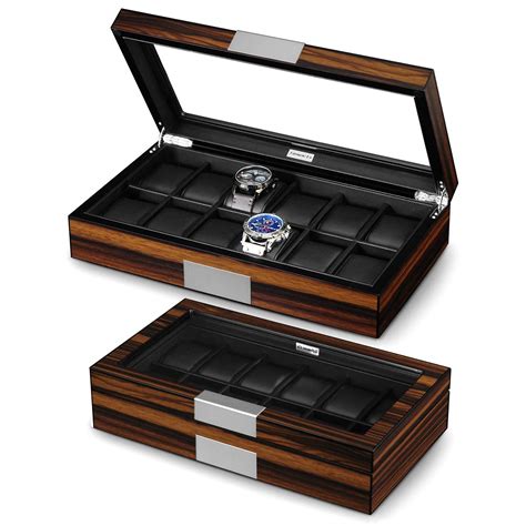 Lifomenz Colifomenz Co 12 Watch Box For Men Watch Display | Desertcart ...