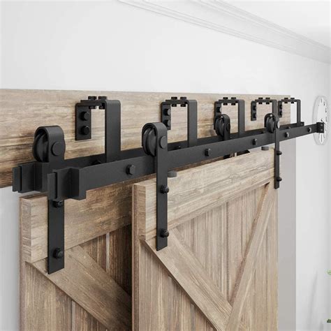 WINSOON 4FT-16FT Metal Sliding Bypass Barn Wood Door India | Ubuy