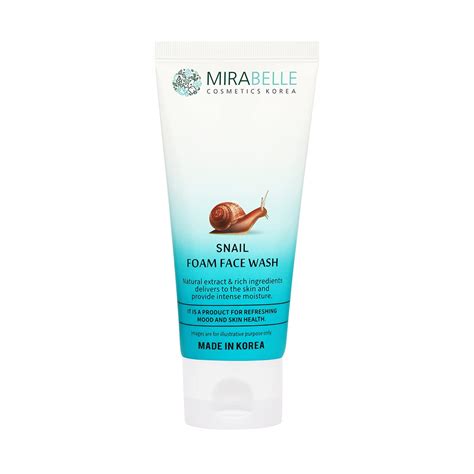 Mirabelle Cosmetics Korea Snail Foam Face Wash For Acne & Pigmentation ...