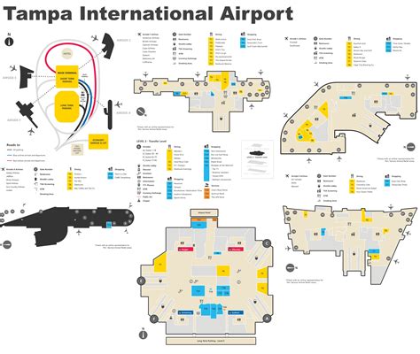 Tampa International Airport map - Ontheworldmap.com