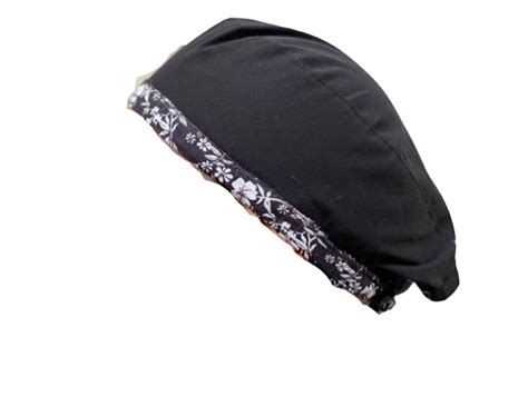 Reversible Scrub Cap Black Floral – Febris