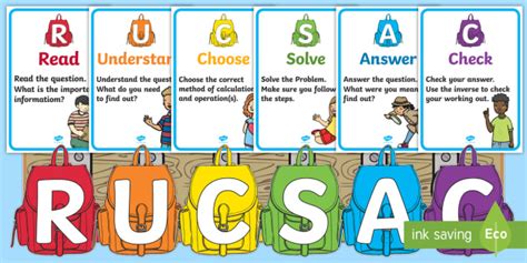 👉 RUCSAC Pegs and Rucksacks Display Pack (teacher made)