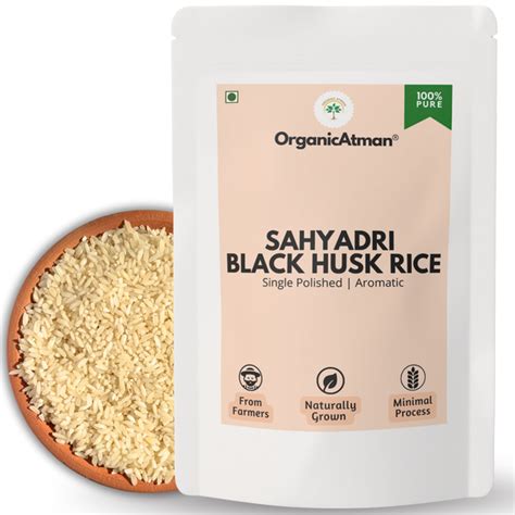 OrganicAtman Sahyadri Black Husk Rice 1kg Pack at Rs 270 | Single ...