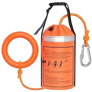 Zixar Water Rescue Throw Bag with 98 Feet of Flotation Rope in 3/10 ...