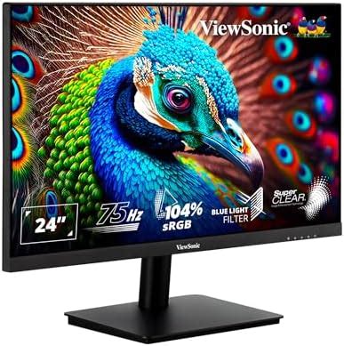 ViewSonic 24 Inch Full HD Monitor 75Hz 4Ms with Eye-Care Technology Low ...