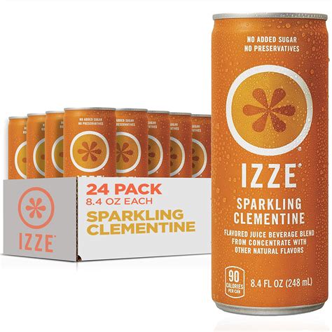 Buy IZZE Sparkling Juice, Clementine, 8.4 Fl Oz (Pack of 24) Online at ...
