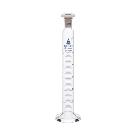 Cylinder Mixing Graduated, cap. 50ml., class 'A', glass round base, co ...