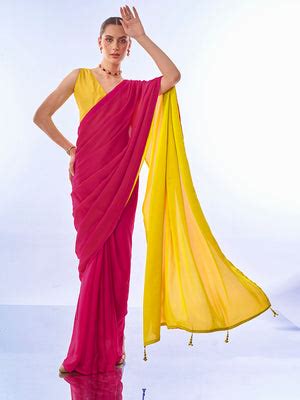 Buy Latest Chiffon Sarees online at Best Price - Karagiri