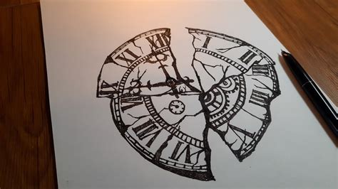 Image result for working clock drawing