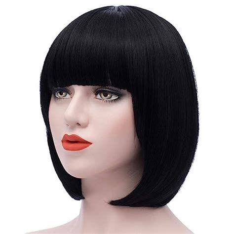 Views Short Bob Wigs for Women/Girls Wig Natural looking real hair type ...