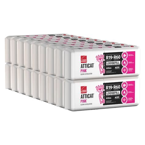 Owens Corning AttiCat R- 19 Fiberglass Blown-In Insulation with Sound ...
