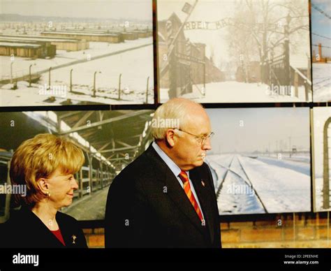 U.S. Vice President Dick Cheney, right, and his wife Lynne, left, stand ...