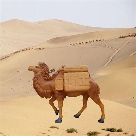 定制玻璃钢骆驼雕塑 仿真动物雕像 户外园林景观摆件_满天下艺术雕塑-站酷ZCOOL