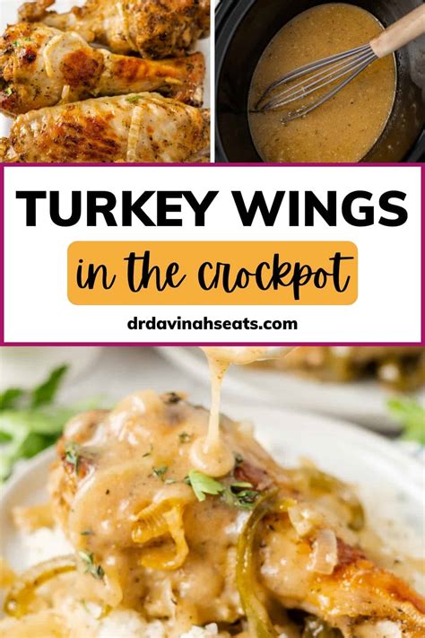Crockpot Turkey Wings Recipe | Dr. Davinah's Eats