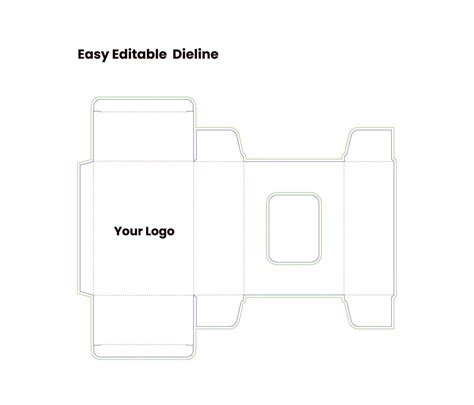 Dieline template box dieline die lines packaging custom dieline ...