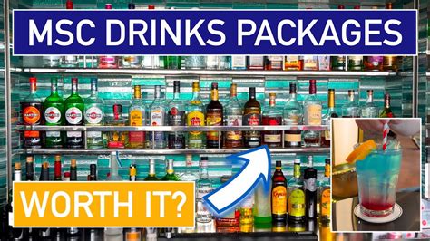 MSC cruises drinks packages explained... WORTH IT? - YouTube