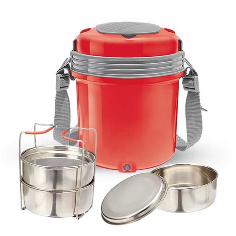 Buy Electron Electric Tiffin Box, Set of 3 & 4 Online India - Milton