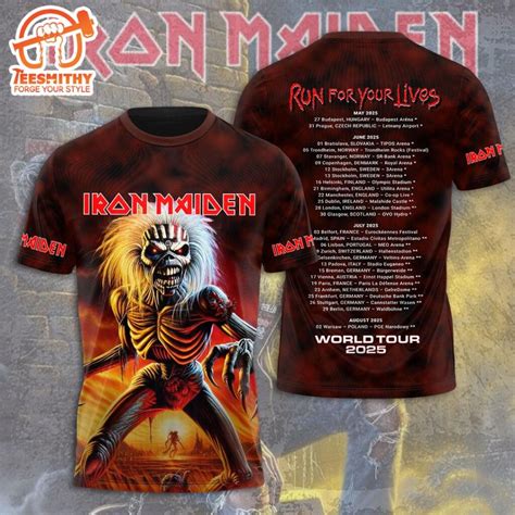 Vintage Iron Maiden Band Shirt 3D - Teesmithy