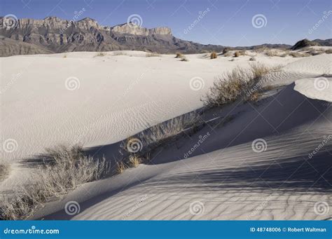 Salt Basin Dunes in Guadalupe Mountains National Park Stock Photo ...