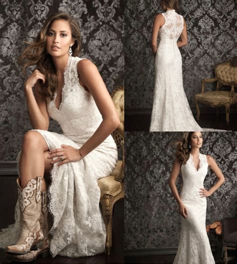 Pin by Steph Brown on Styles I like | Western wedding dresses, Lace wedding dress country ...