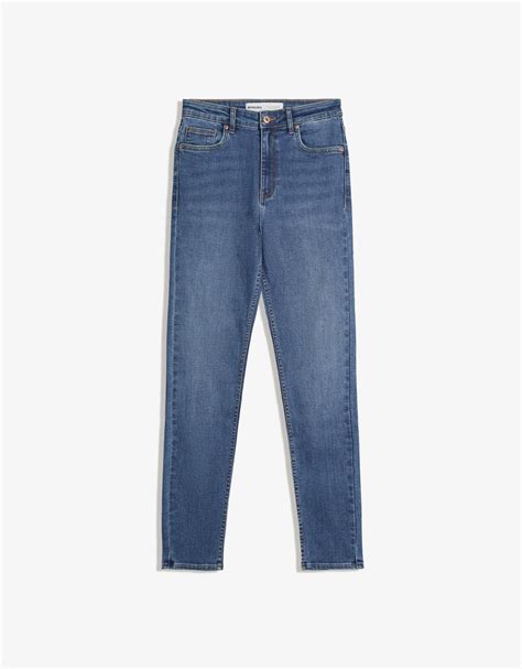 Super high-waist soft skinny jeans - Women | Bershka