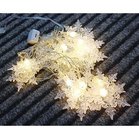 Image result for LED Snowflake Light String