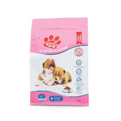 Good Dog Starter Powder for Growing Puppies | Chicken Flavour Dry Dog ...