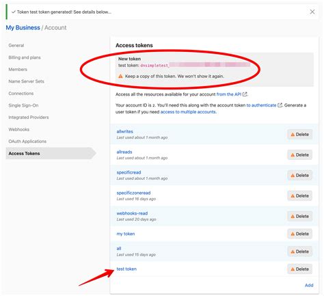 API Access Token 的图像结果
