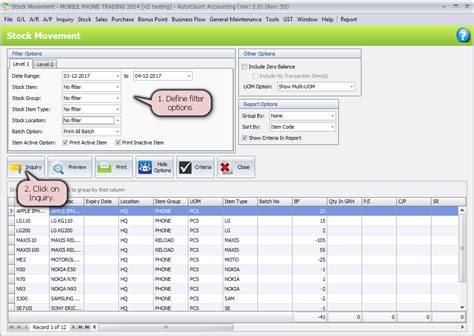 Image result for Autocount Stock Group Tutorial