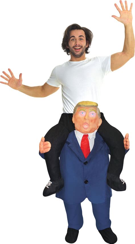 Adult President Donald Trump Blue Ride-On Jumpsuit Halloween Costume ...