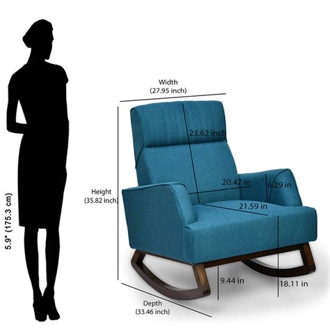 Ezio Rocking Arm Chair (Teal) – Nilkamal Homes