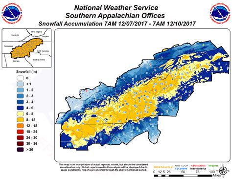 Final Snowfall Accumulation Maps From This Past Weekend