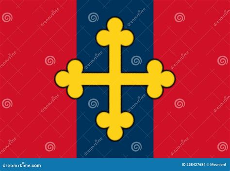 Civil Flag Of The Kingdom Of Jerusalem Royalty-Free Stock Photography | CartoonDealer.com #258427679