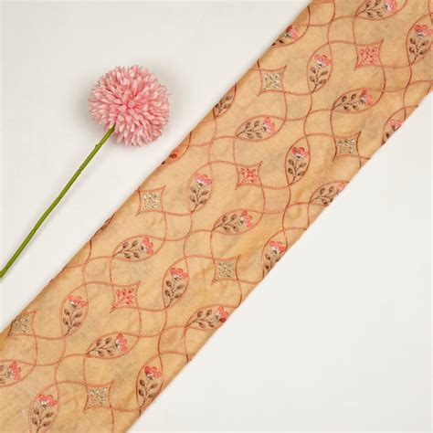 Keisha Jaal on Mango Malmal Embroidered Fabric – Zarinama