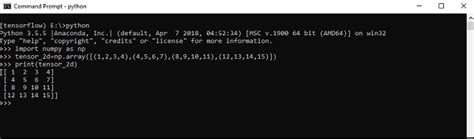 Tensor Data Structure TensorFlow Tutorial