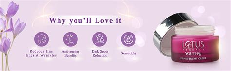 Lotus Herbals YouthRx Firm & Bright Cream | SPF 20 | PA+++ | Bakuchiol ...