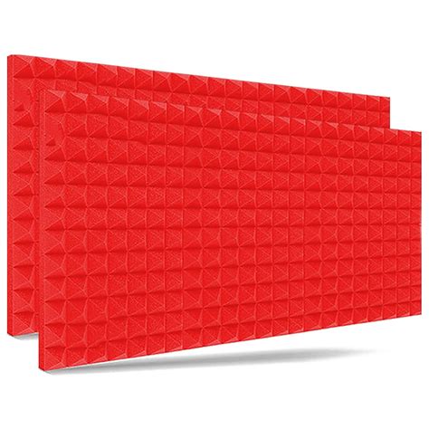 AMG Music 6x3ft Pyramid Acoustic Panels Sound Proof Foam Echo Reducer ...