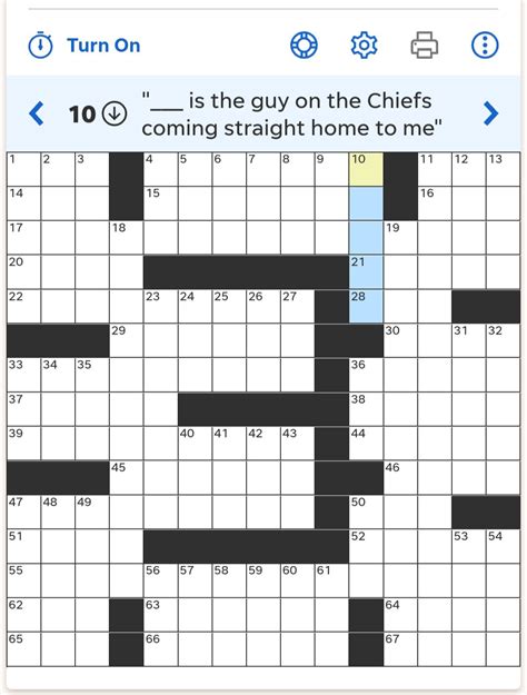 is the guy on the Chiefs" USA Today Crossword Clue : r/TaylorSwift